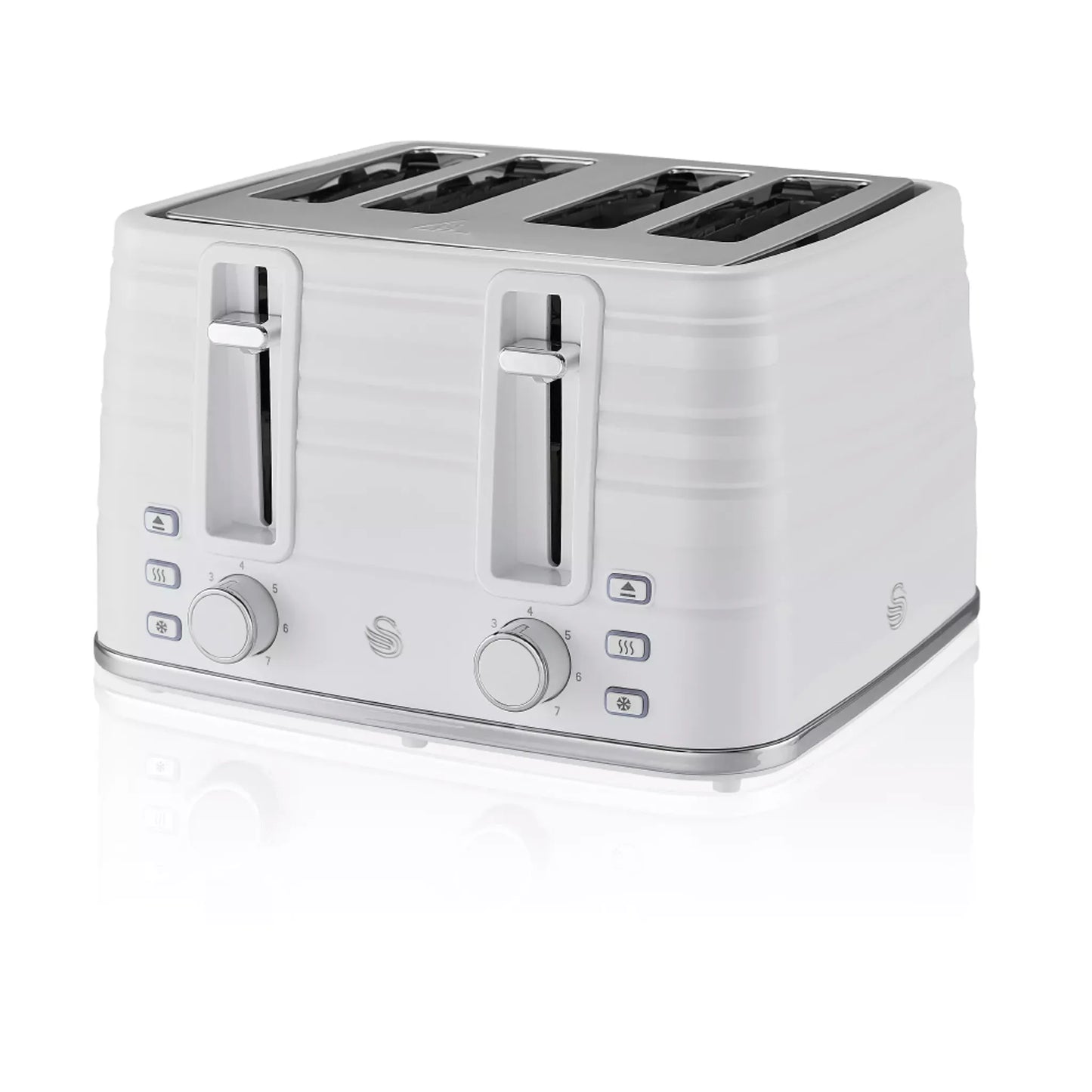 Swan Swan Symphony Kettle & 4 Slice Toaster Kitchen Set (White)