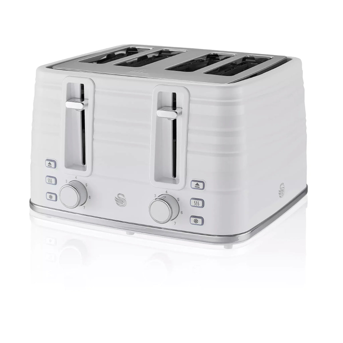 Swan Swan Symphony Kettle & 4 Slice Toaster Kitchen Set (White)
