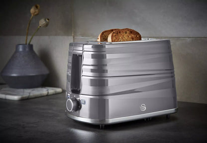 Swan Swan Symphony Kettle & 2 Slice Toaster Kitchen Set (Grey)