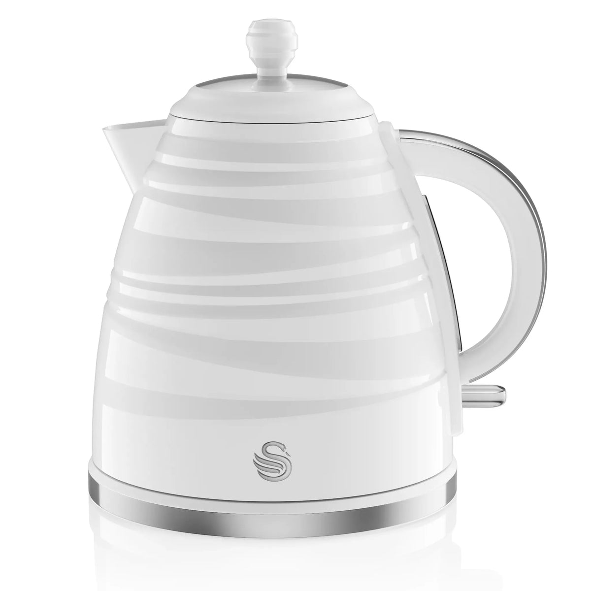 Swan Swan Symphony Kettle & 4 Slice Toaster Kitchen Set (White)
