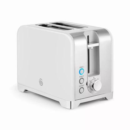 Swan Swan Solace Jug Kettle & 2 Slice Toaster Kitchen Set (White)