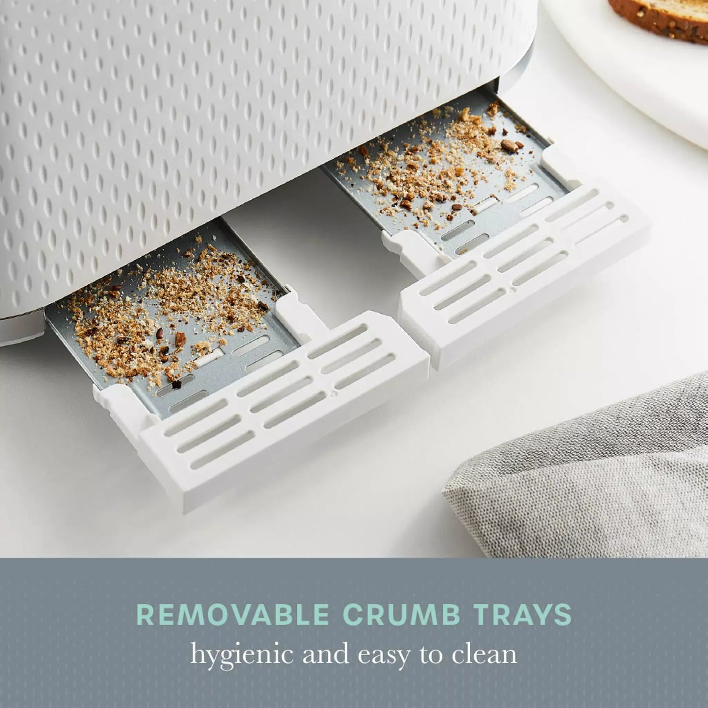 Swan Swan Elegance Kettle, 4 Slice Toaster, Bread Bin, Canisters, Towel Pole & Mug Tree Set (White)