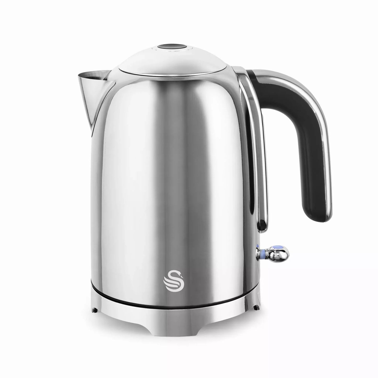 Swan Swan Solace Jug Kettle & 2 Slice Toaster Kitchen Set (Silver Stainless Steel)