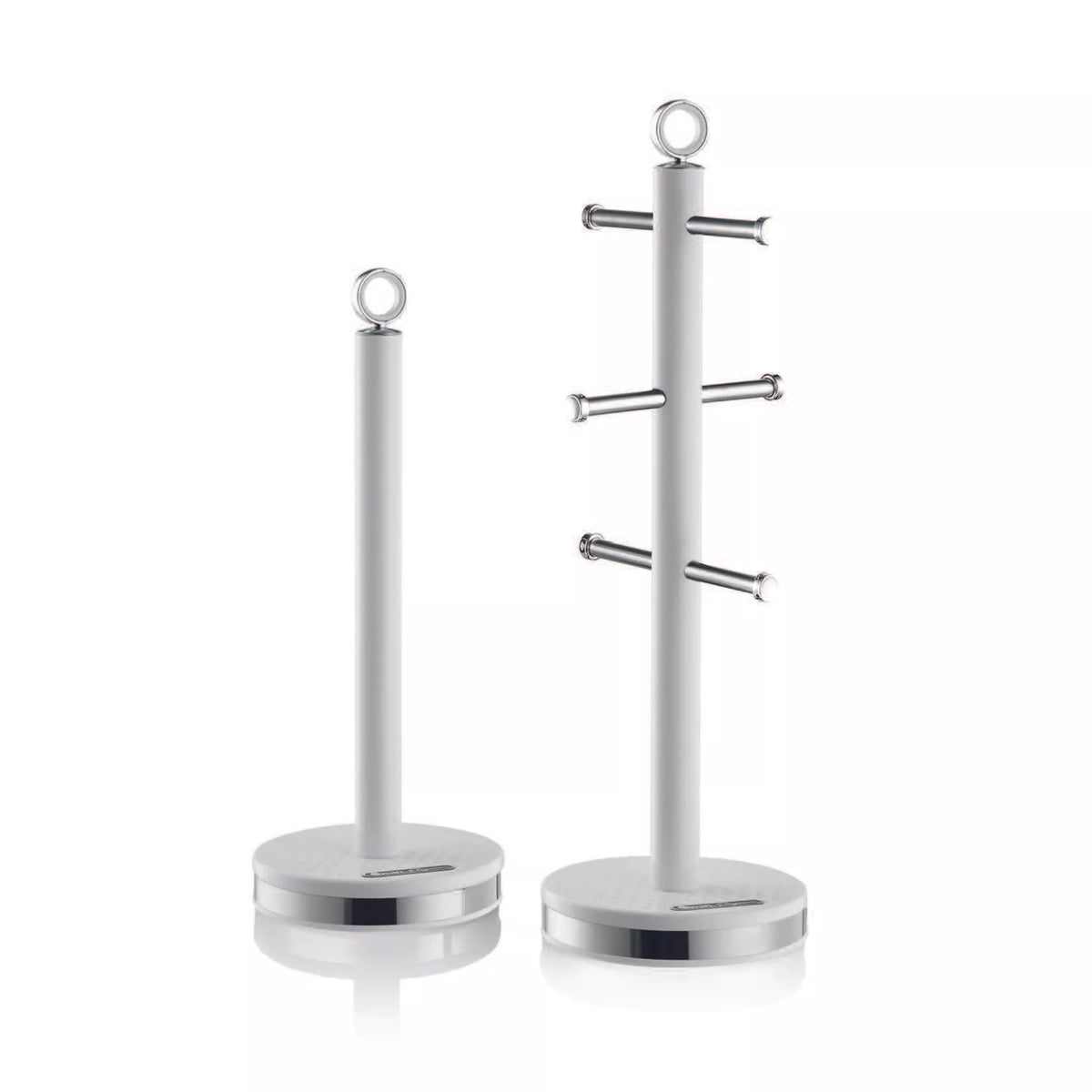 Swan Swan Elegance Bread Bin, Canisters, Mug Tree & Towel Pole Storage Set (White)