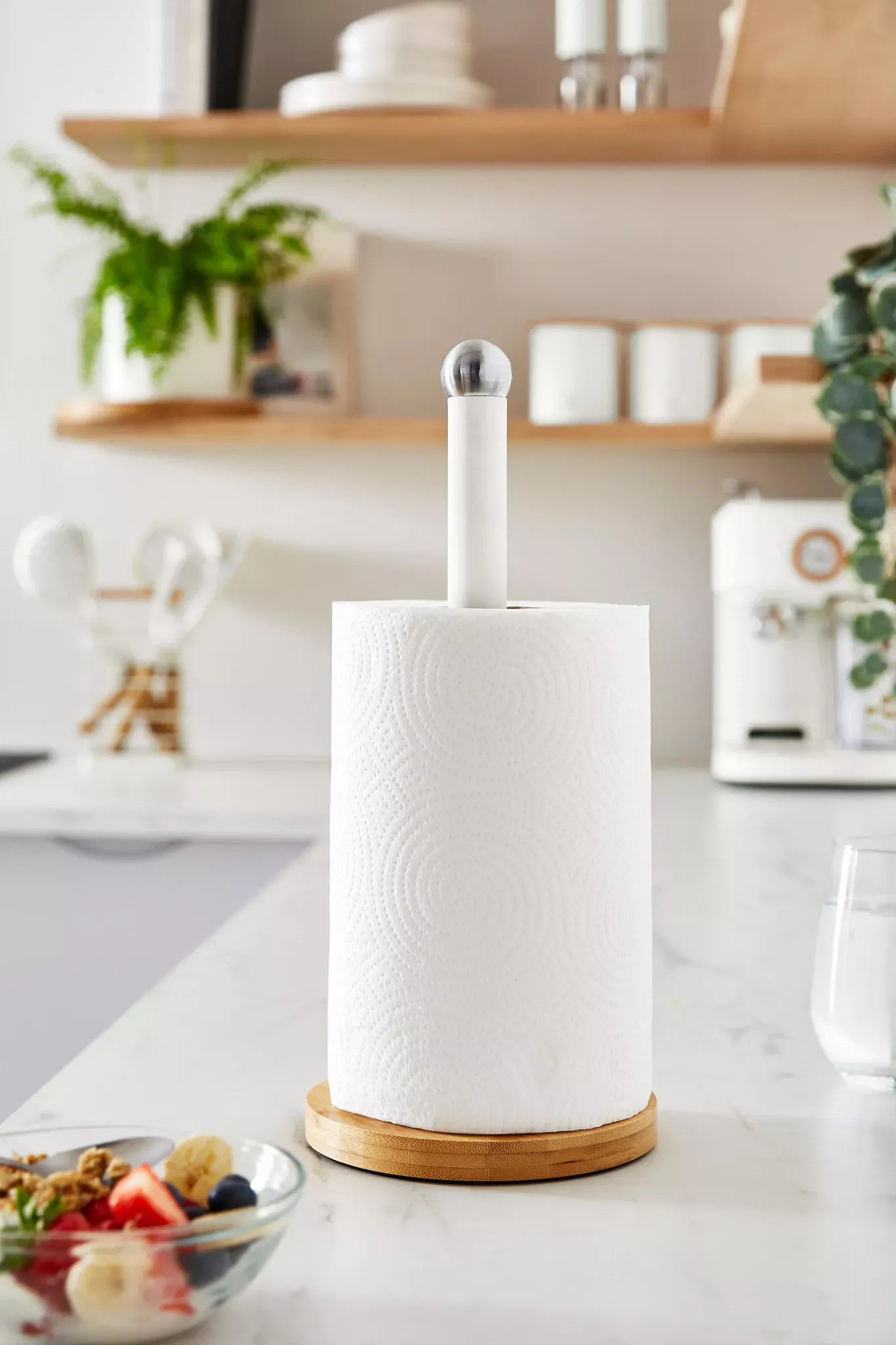 Swan Swan Nordic Kettle, 2 Slice Toaster, Bread Bin, Canisters & Towel Pole Set (Cotton White)