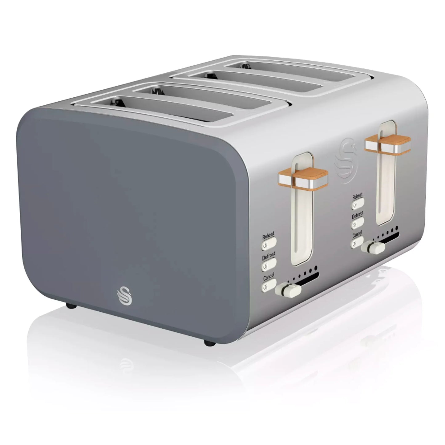 Swan Swan Nordic Kettle & 4 Slice Toaster Kitchen Set (Grey)