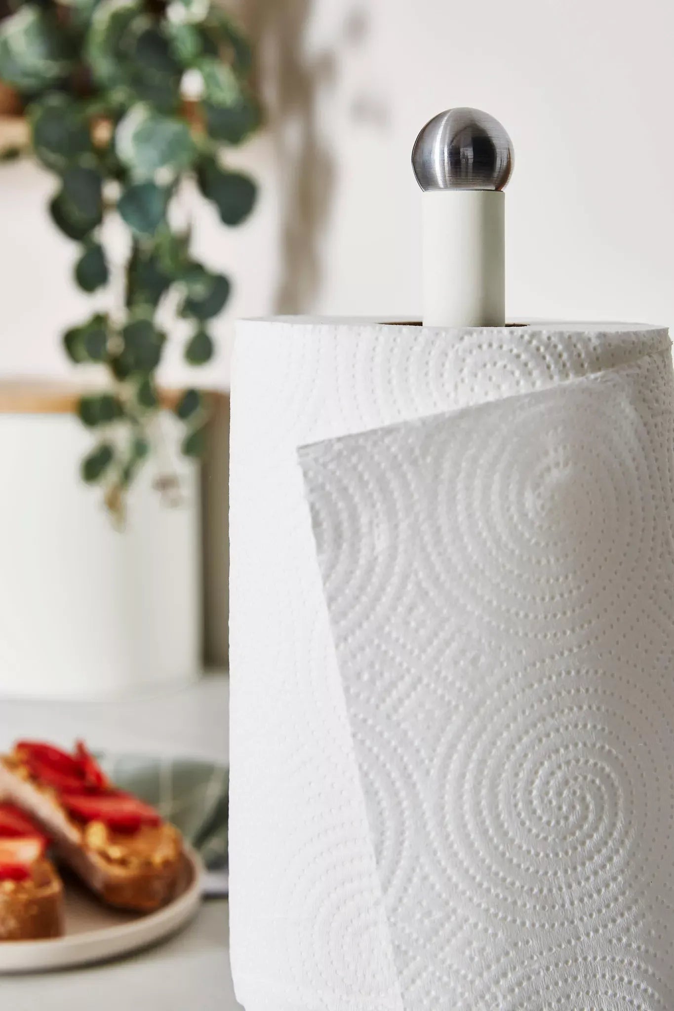 Swan Swan Nordic Kettle, 2 Slice Toaster, Bread Bin, Canisters & Towel Pole Set (Cotton White)