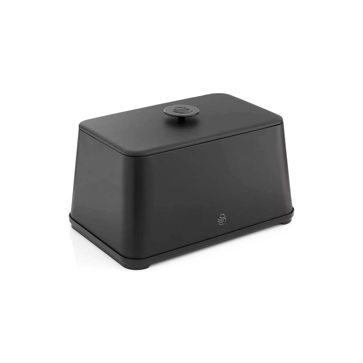 Swan Swan Stealth Bread Bin & Canisters Kitchen Storage Set (Matt Black)