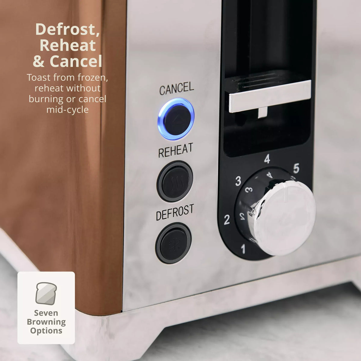 Swan Swan Solace Jug Kettle & 2 Slice Toaster Kitchen Set (Copper)