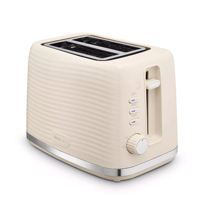 Swan Swan Wave Kettle & 2 Slice Toaster Kitchen Set (Cream)