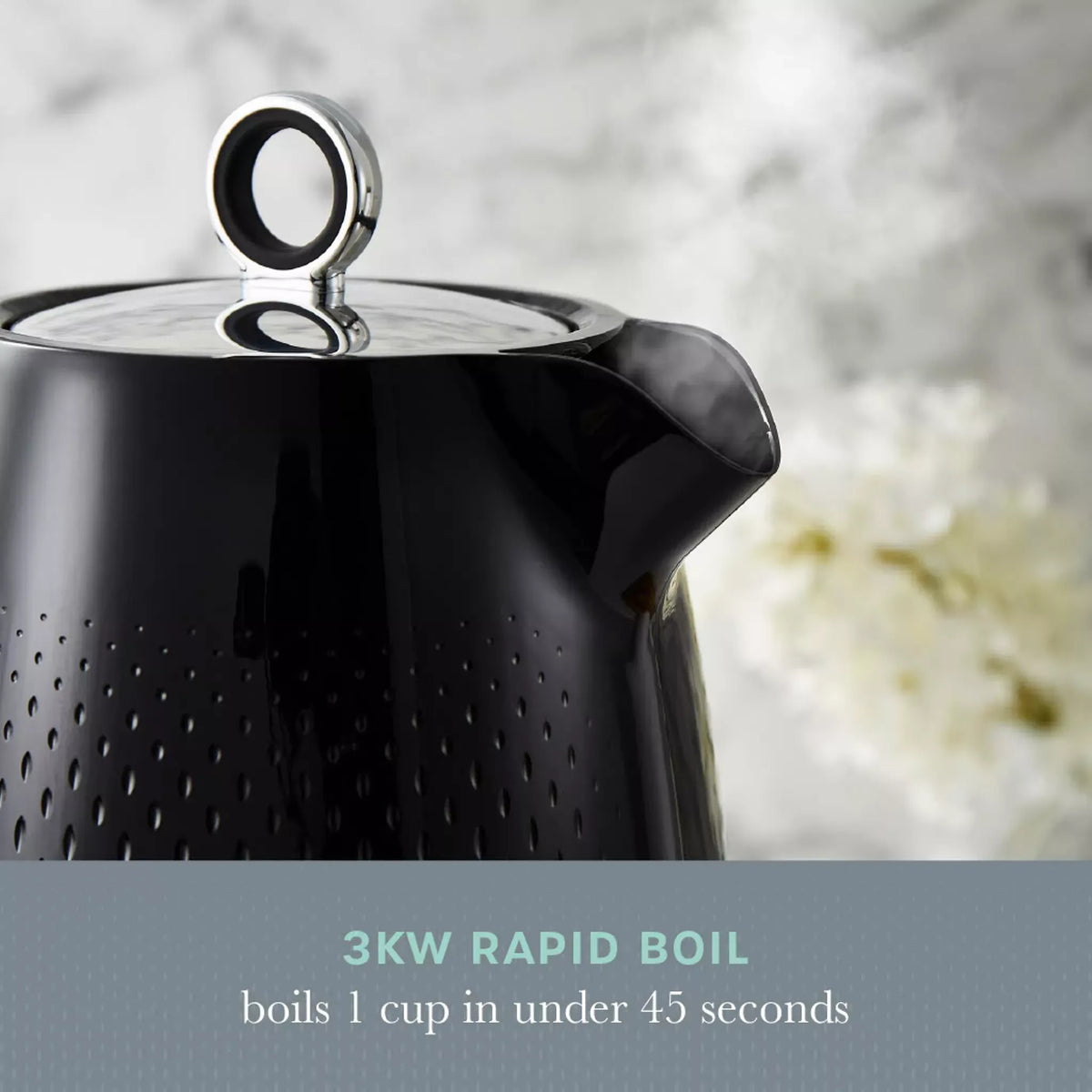 Swan Swan Elegance Kettle & 4 Slice Toaster Kitchen Set (Black)