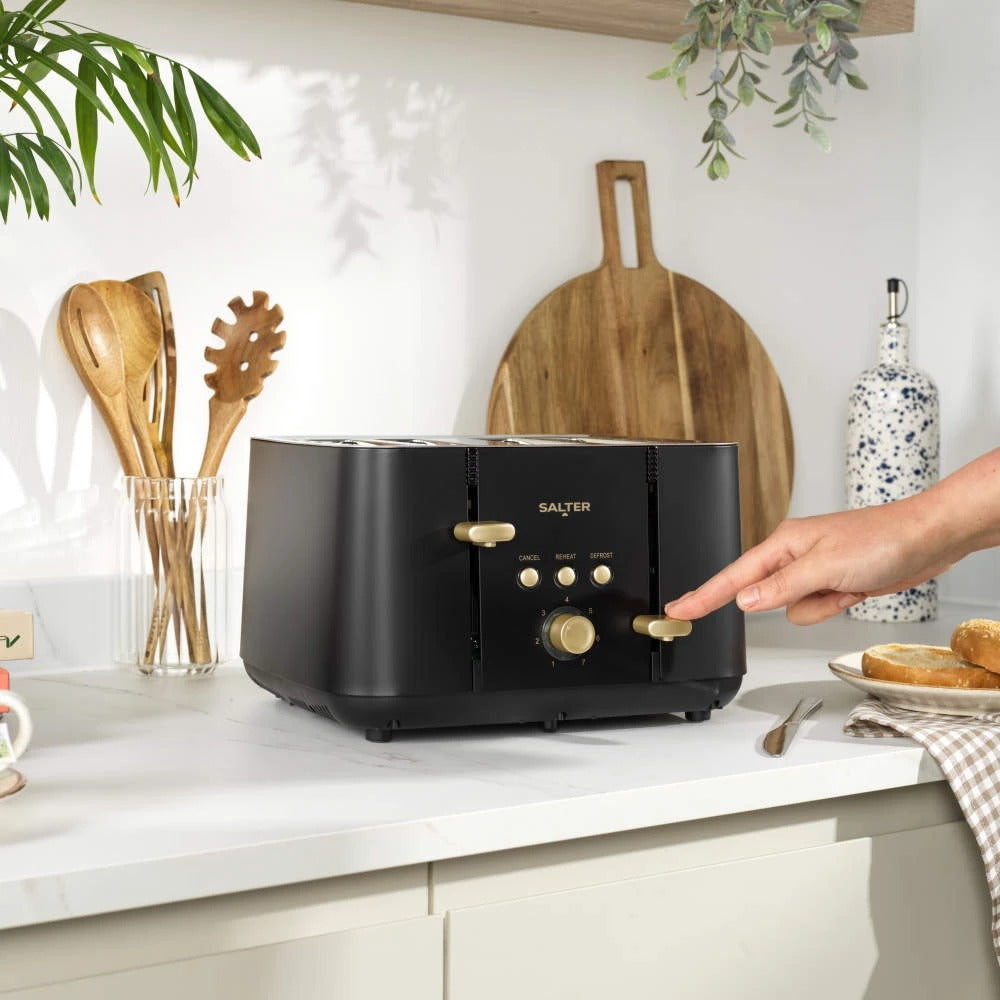 Salter Alchemy 4 Slice Toaster EK5565BG (Black & Gold)