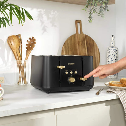 Salter Alchemy 4 Slice Toaster EK5565BG (Black & Gold)