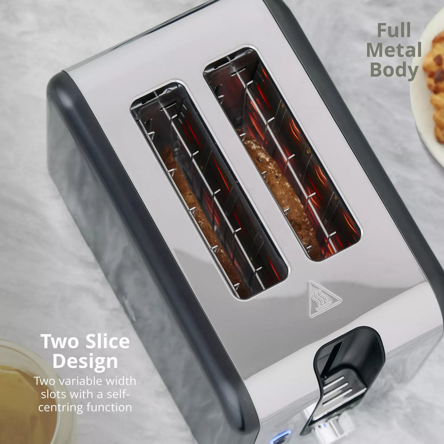 Swan Swan Solace Jug Kettle & 2 Slice Toaster Kitchen Set (Graphite)