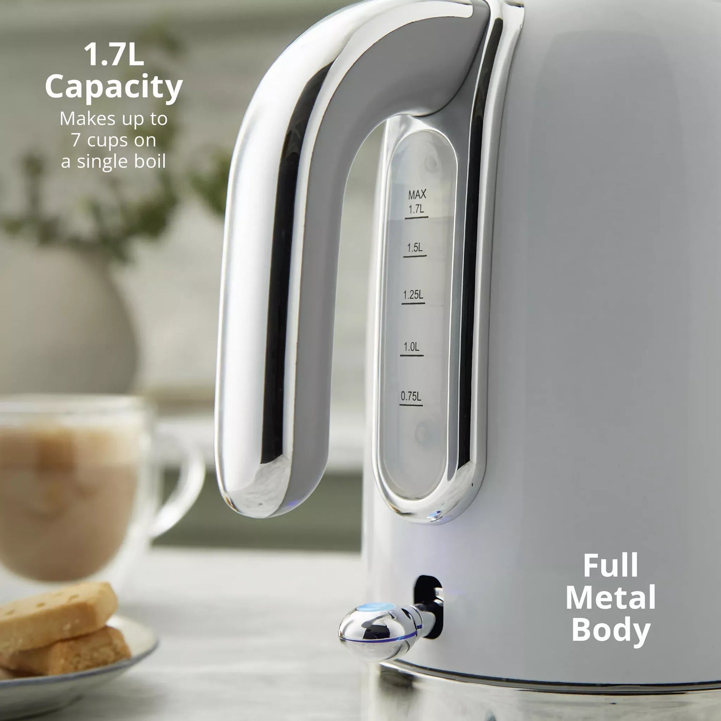Swan Swan Solace Jug Kettle & 2 Slice Toaster Kitchen Set (White)