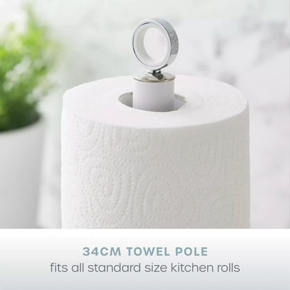 Swan Swan Serenity Bread Bin, Canisters, Mug Tree & Towel Pole Kitchen Storage Set (White)