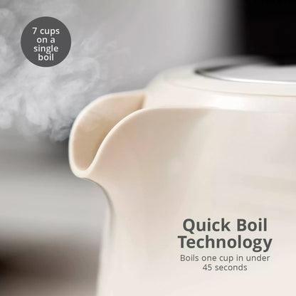 Swan Swan Wave Kettle & 2 Slice Toaster Kitchen Set (Cream)