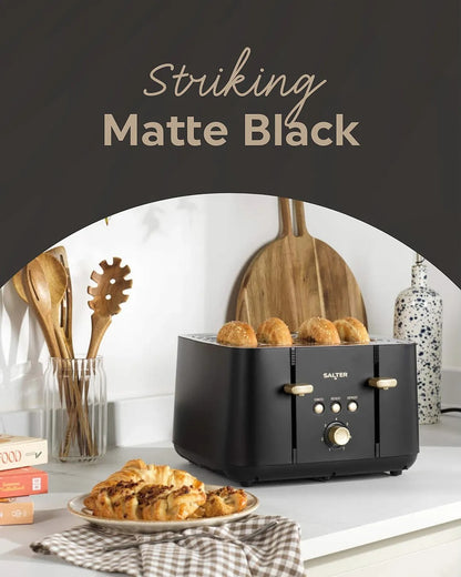Salter Alchemy 4 Slice Toaster EK5565BG (Black & Gold)