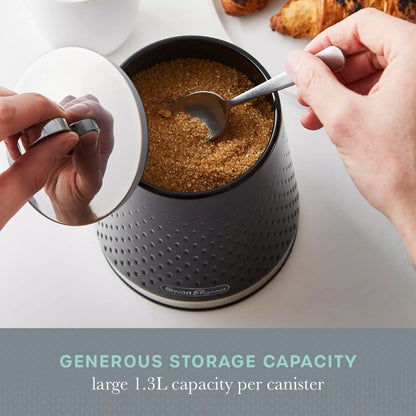 Swan Swan Elegance Kettle, Toaster, Bread Bin, Canisters, Mug Tree & Towel Pole Set (Black)