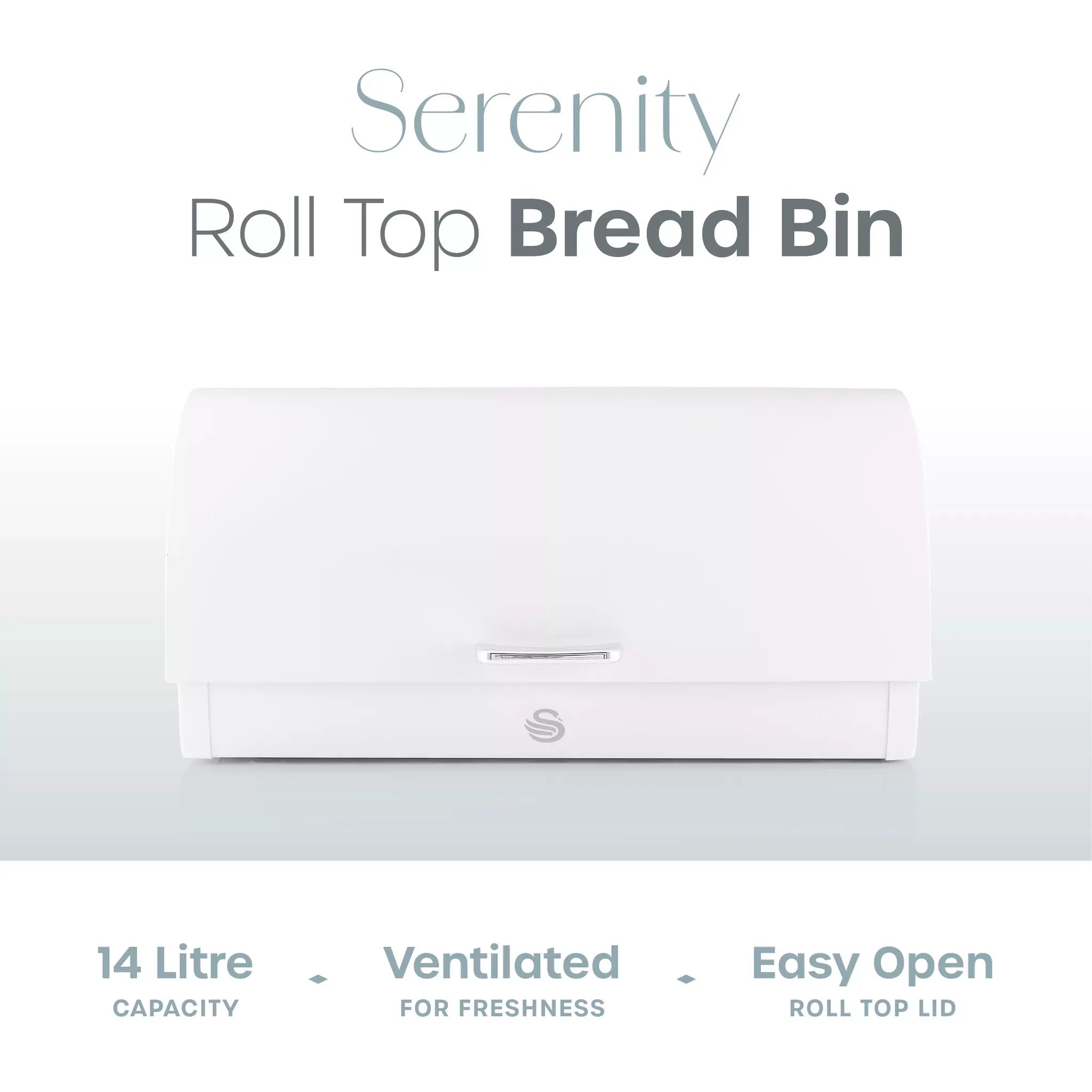 Swan Serenity Kettle, 4 Slice Toaster, Bread Bin, Canisters, Mug Tree & Towel Pole Set (White)