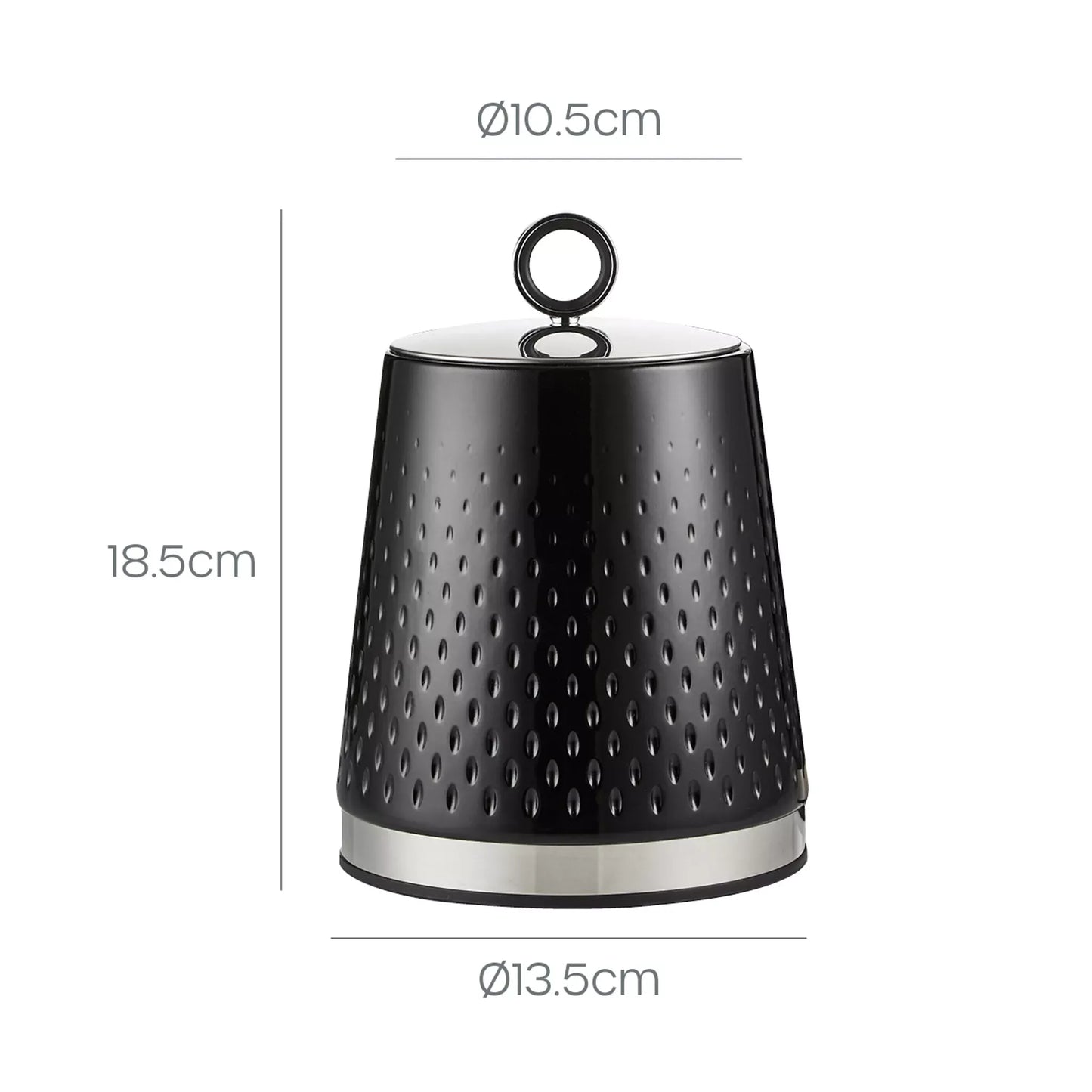 Swan Swan Elegance Kettle, Toaster, Bread Bin, Canisters, Mug Tree & Towel Pole Set (Black)