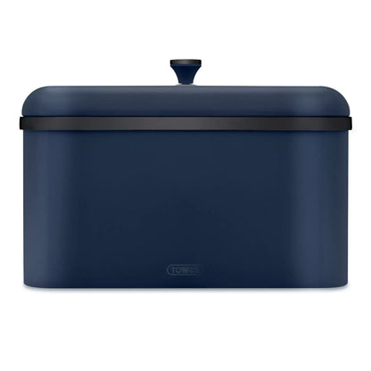 Tower Tower Sera Kettle, 4 Slice Toaster, Bread Bin & Canisters Kitchen Set (Midnight Blue)