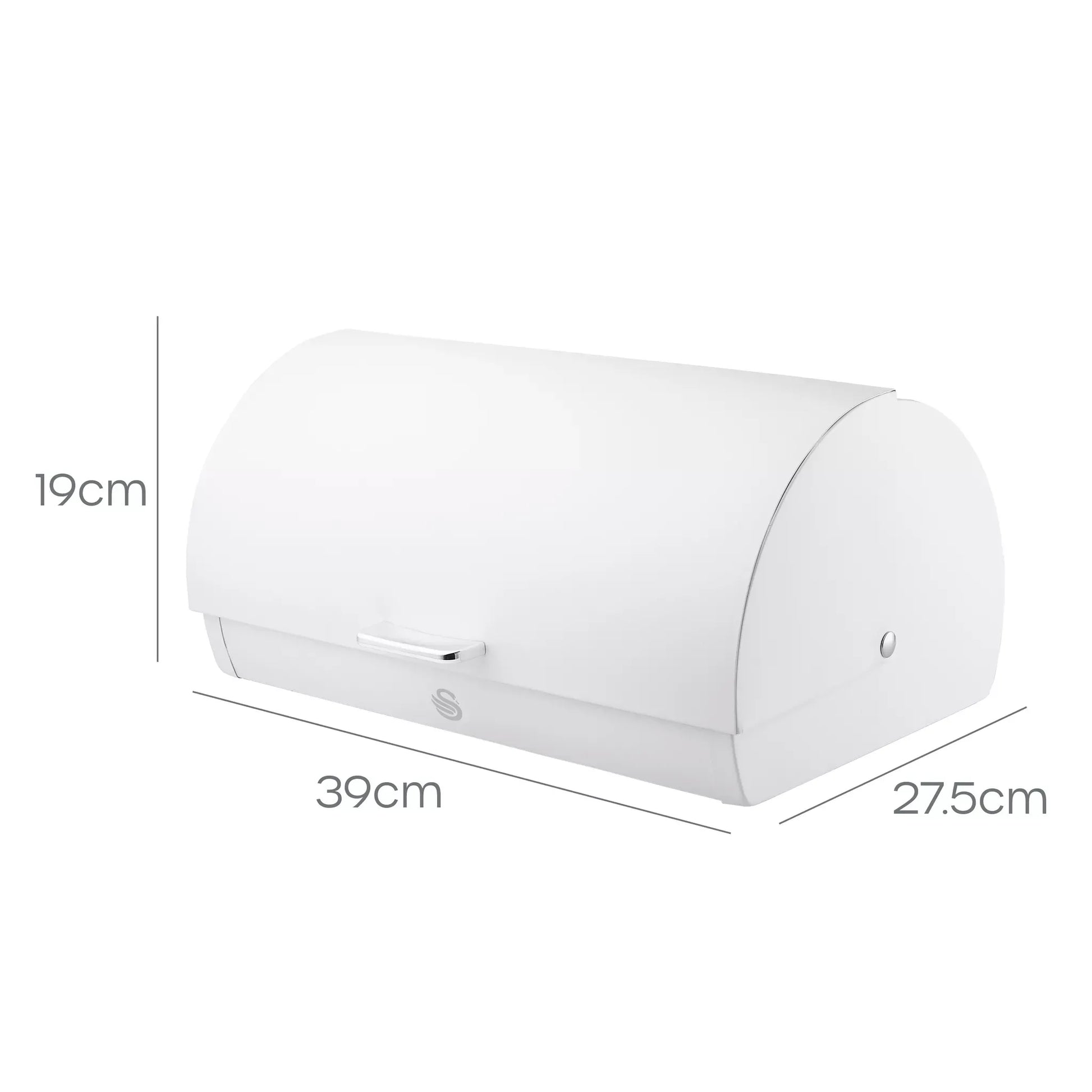 Swan Swan Serenity Kettle, 4 Slice Toaster, Bread Bin & Canisters Kitchen Set (White)