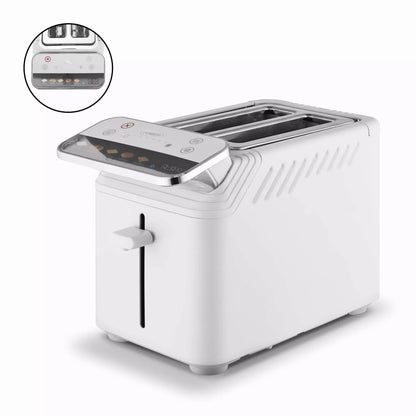 Tower Tower Mirage Digital Pyramid Kettle & 2 Slice Toaster Kitchen Set (White)