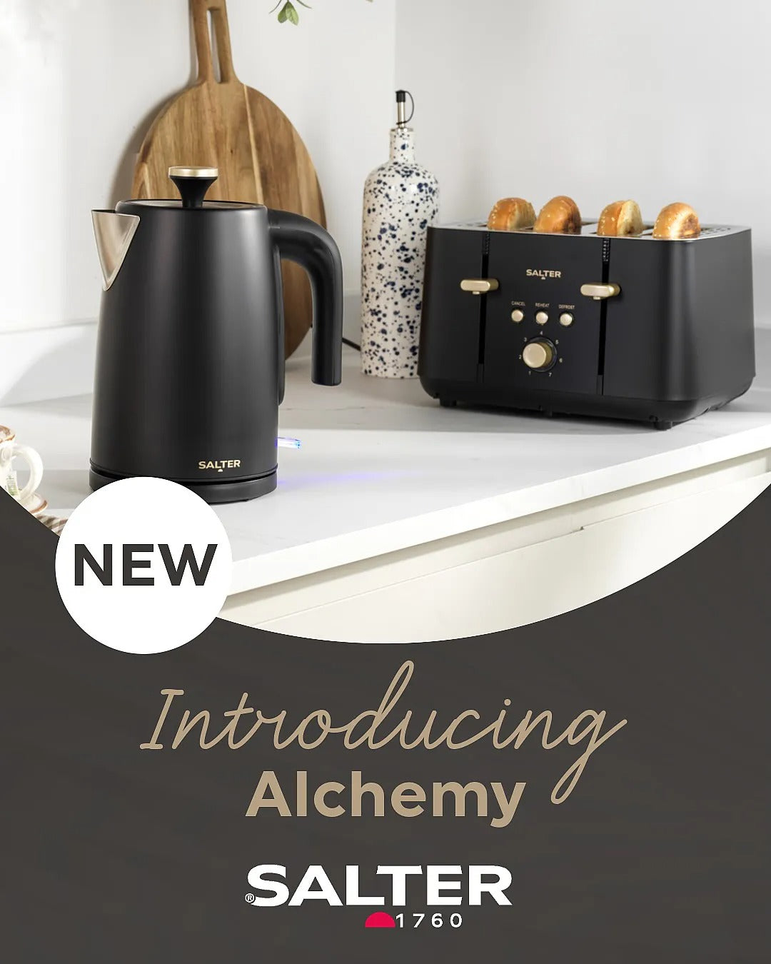 Salter Alchemy Kettle EK5632BG (Black/Gold)