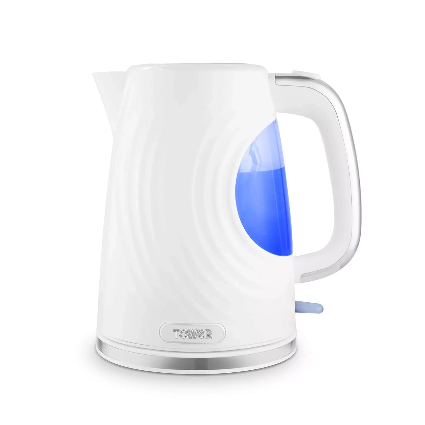 Tower Tower Sonar Kettle & 2 Slice Toaster Kitchen Set (White)