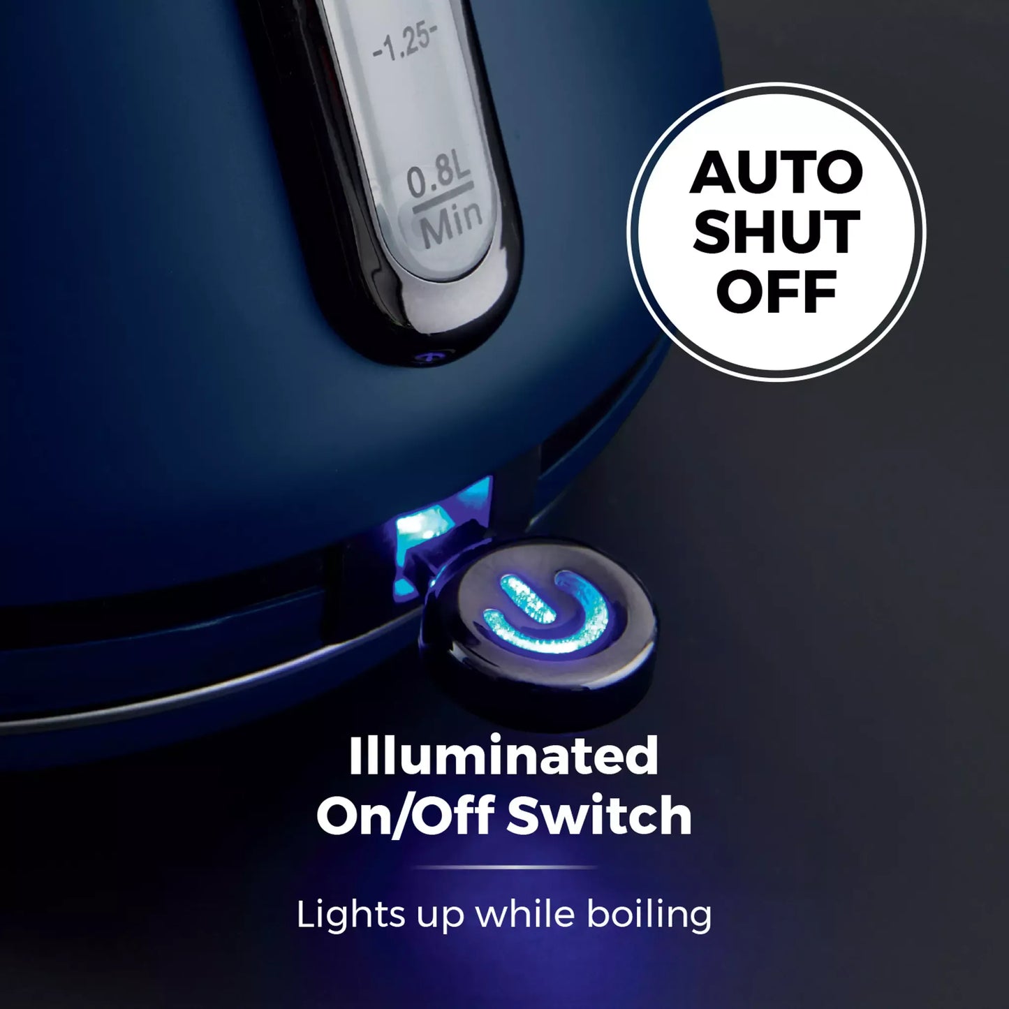 Tower Tower Sera Pyramid Kettle & 4 Slice Toaster Kitchen Set (Midnight Blue)
