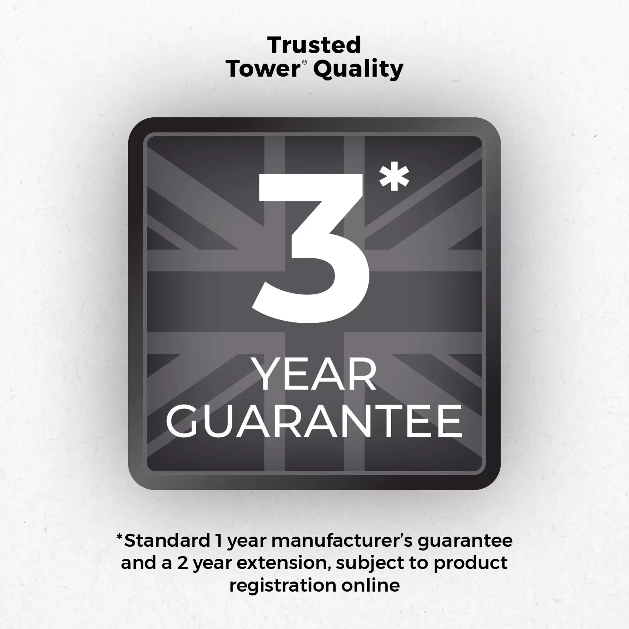 Kitchen storage set 3-year guarantee badge