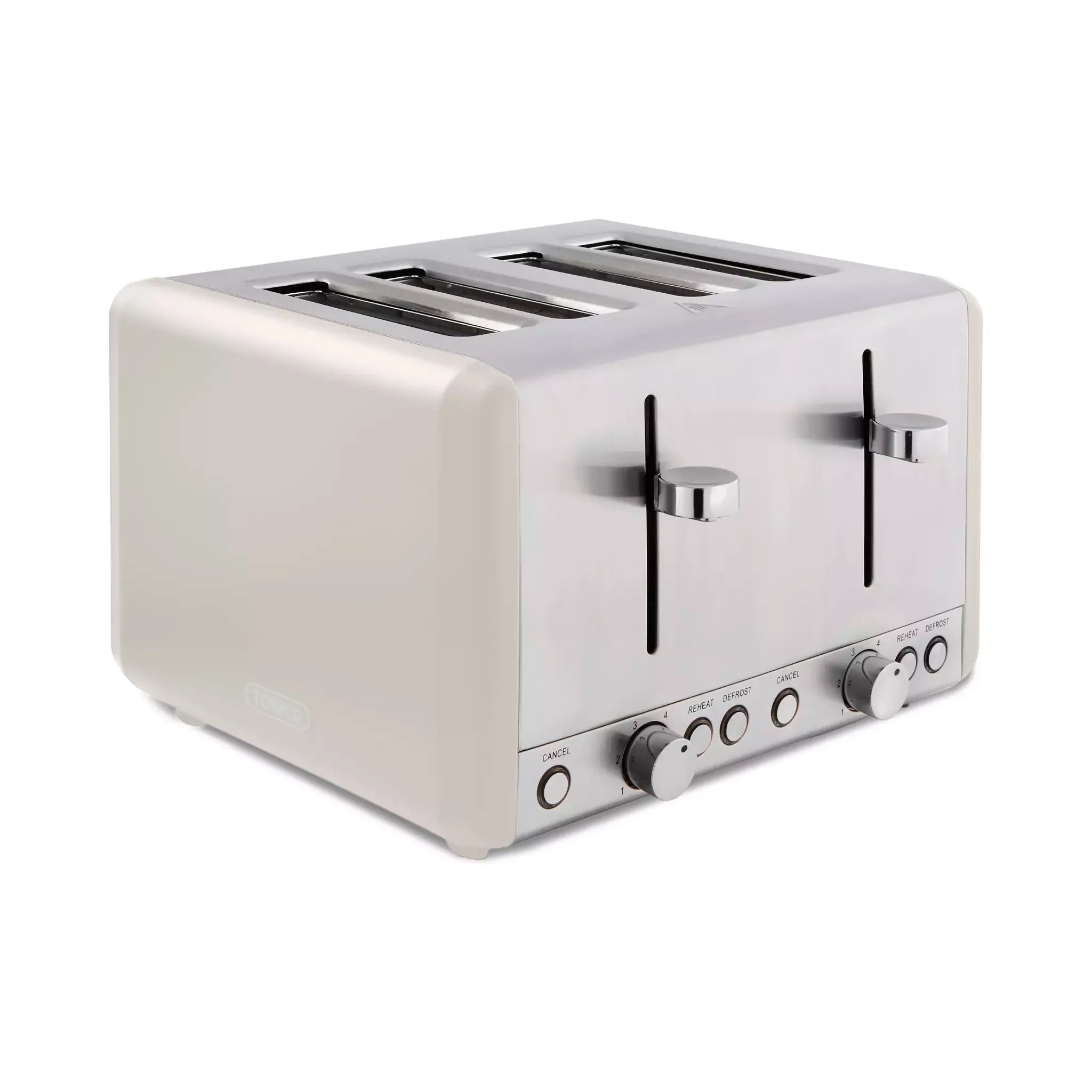 Tower Cavaletto Pyramid Kettle & 4 Slice Toaster Kitchen Set (Latte)