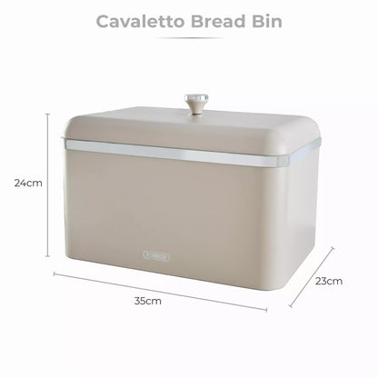 Tower Tower Cavaletto Bread Bin & Canisters Kitchen Storage Set (Latte)
