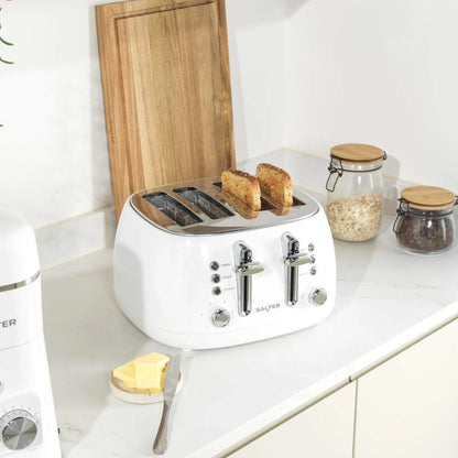Salter Boston 4 Slice Toaster EK6558MW (White)