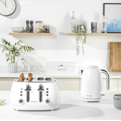 Salter Boston 4 Slice Toaster EK6558MW (White)