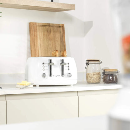 Salter Boston 4 Slice Toaster EK6558MW (White)
