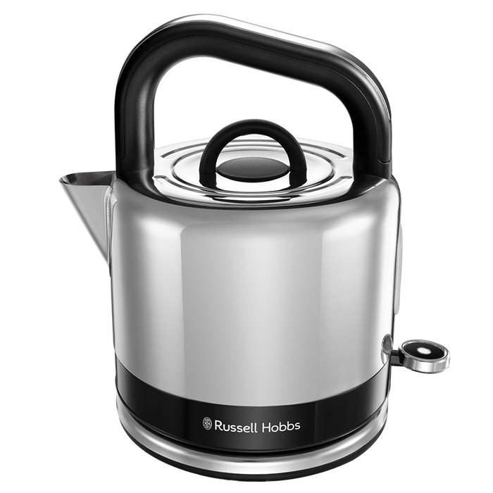 Russell Hobbs Distinctions Pyramid Kettle & 2 Slice Toaster Kitchen Set (Black)