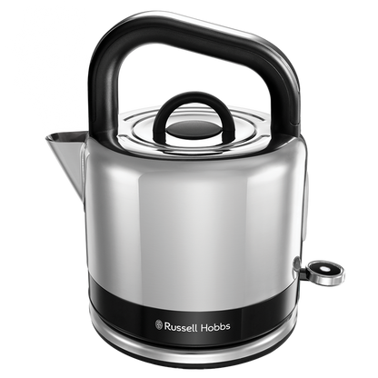 Russell Hobbs Distinctions Pyramid Kettle & 2 Slice Toaster Kitchen Set (Black)