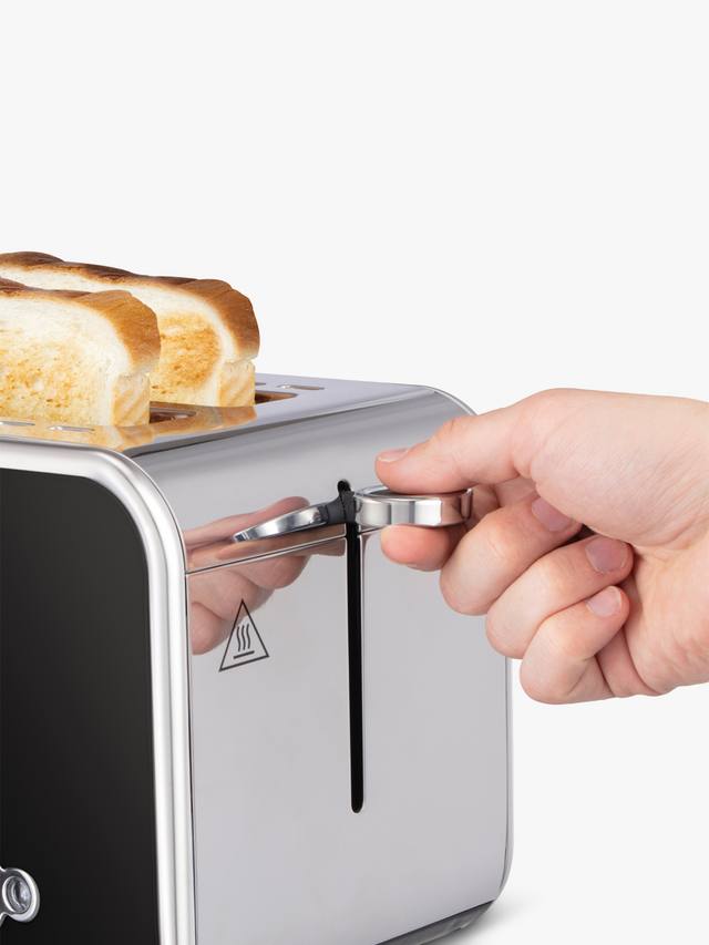 Russell Hobbs Distinctions Pyramid Kettle & 2 Slice Toaster Kitchen Set (Black)