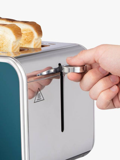 Russell Hobbs Distinctions Jug Kettle & 2 Slice Toaster Kitchen Set (Ocean Blue)