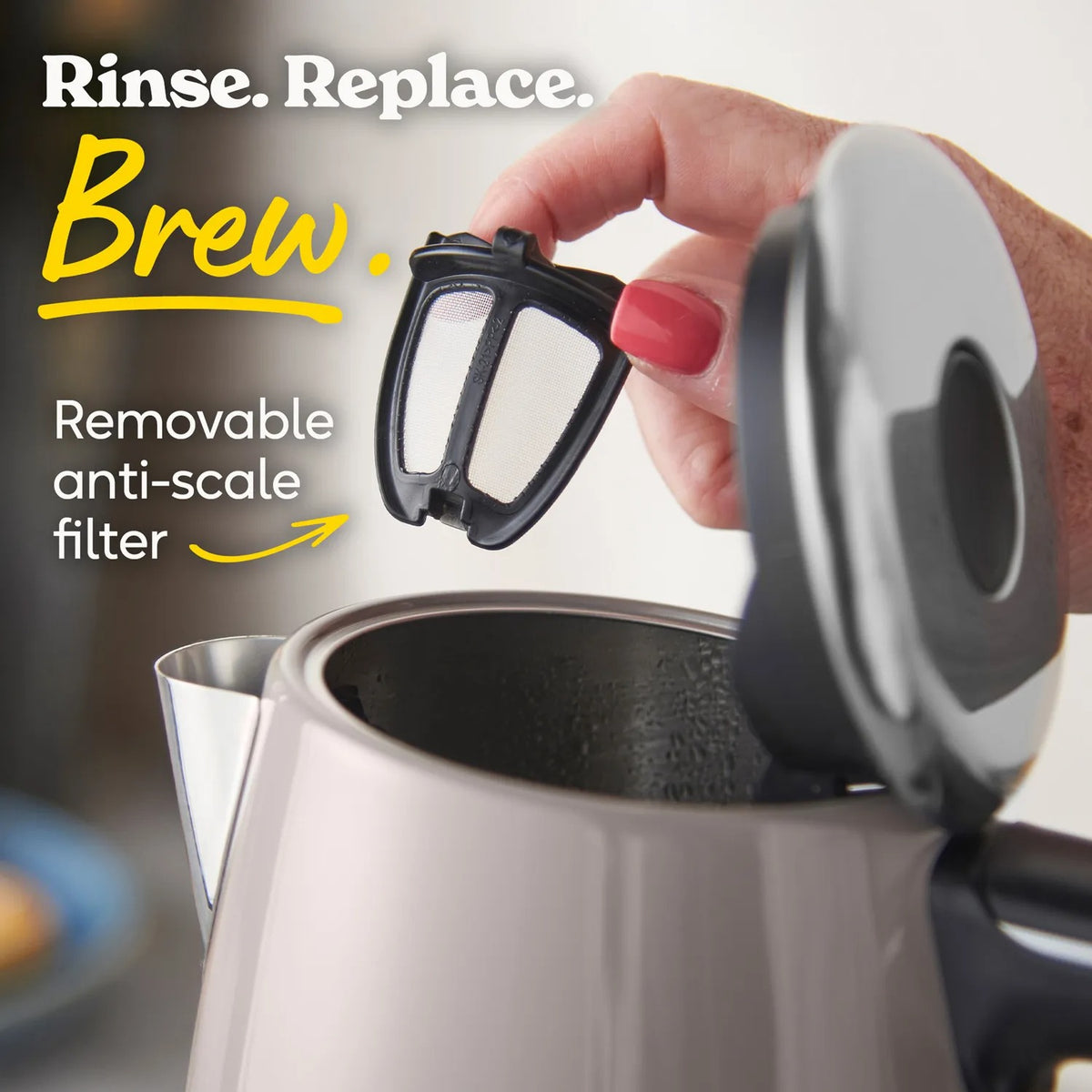 Russell Hobbs Everyday Quiet Kettle 28853 (Mocha)