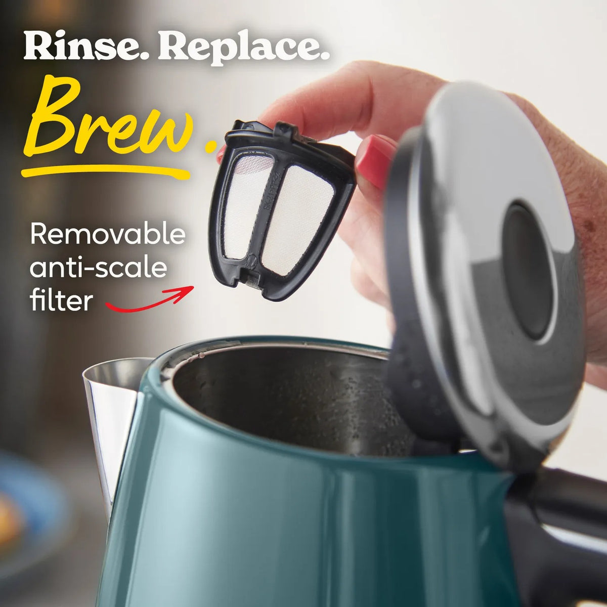Russell Hobbs Everyday Quiet Kettle 28855 (Teal)