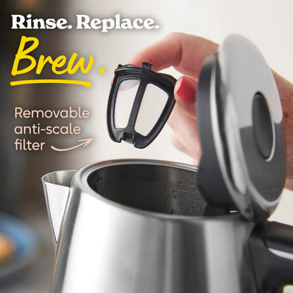 Russell Hobbs Everyday Quiet Kettle Brushed Silver 28850 (Stainless Steel)