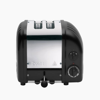 Dualit Classic Kettle & 2 Slice Vario AWS Toaster Kitchen Set (Stainless Steel & Matte Black) Kettle & Toaster Sets