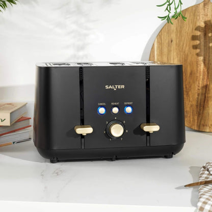 Salter Alchemy 4 Slice Toaster EK5565BG (Black & Gold)