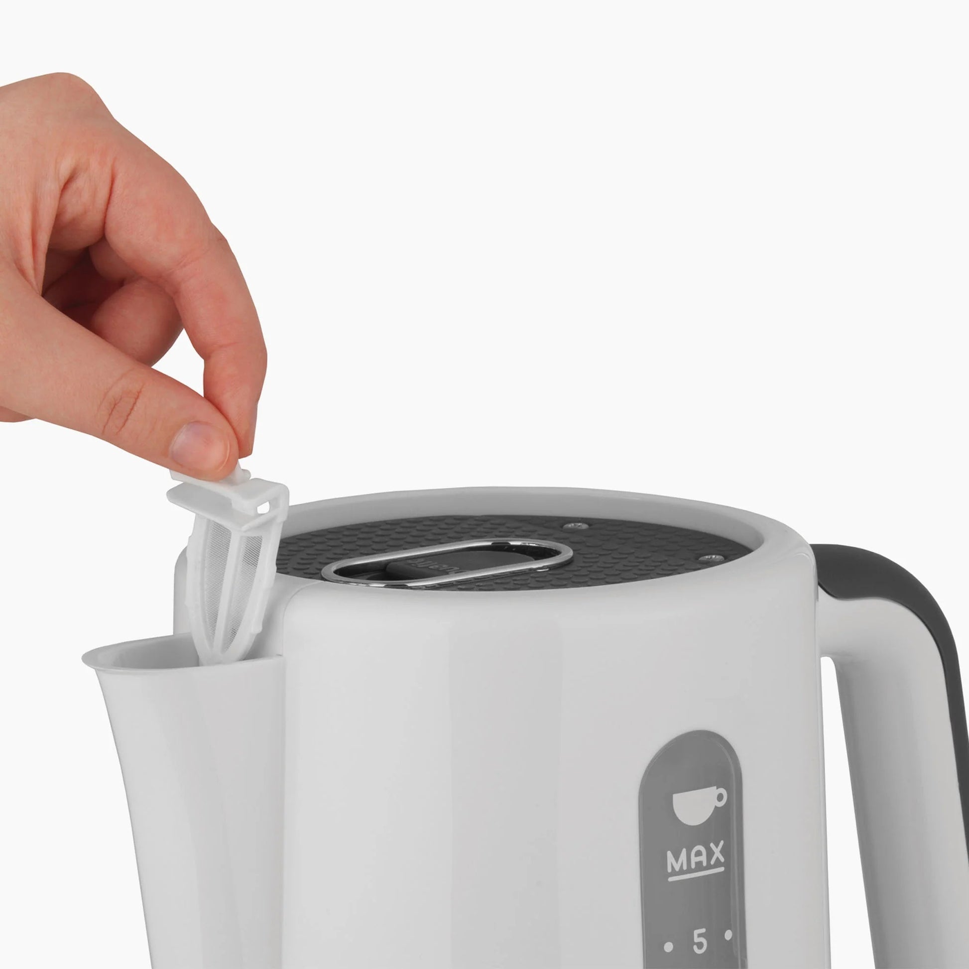 Dualit Dualit Studio Kettle & 2 Slice Toaster Kitchen Set (White & Light Grey)