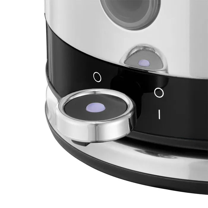 Russell Hobbs Distinctions Pyramid Kettle & 2 Slice Toaster Kitchen Set (Black)
