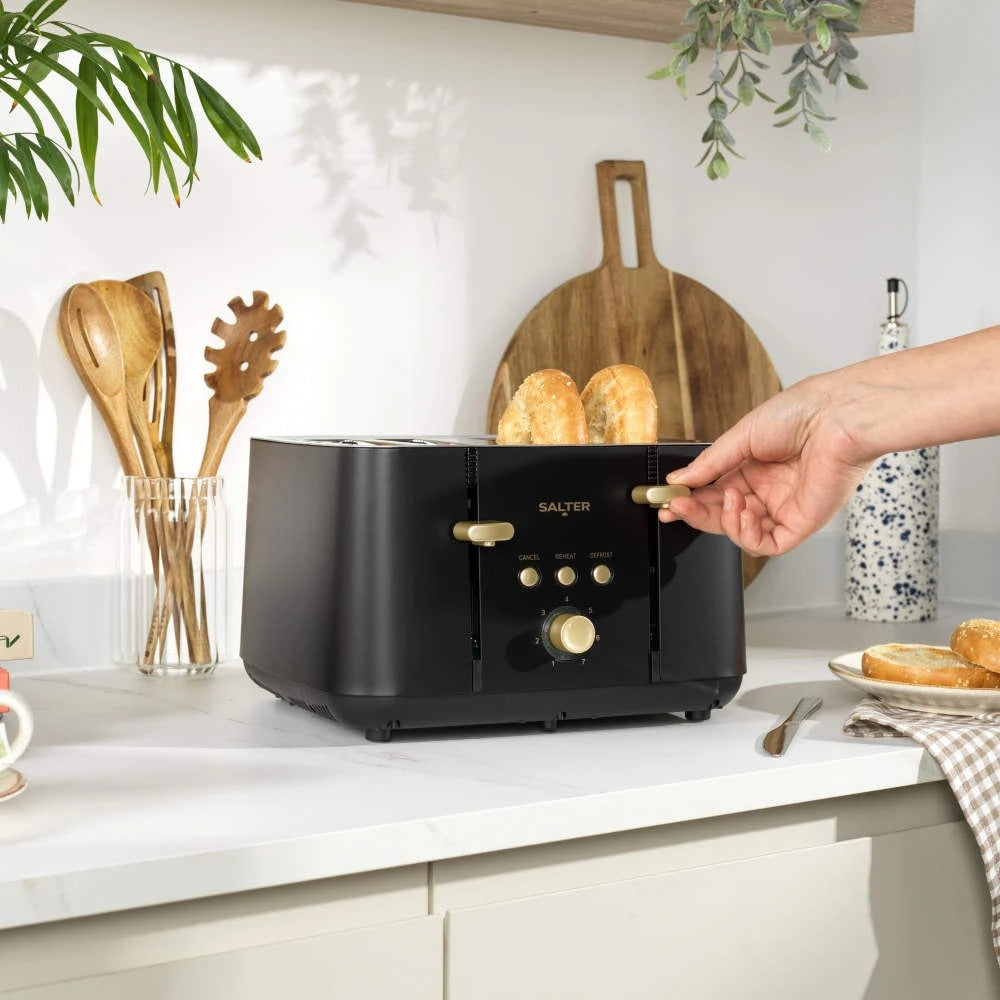 Salter Alchemy 4 Slice Toaster EK5565BG (Black & Gold)