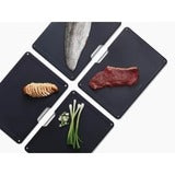 Joseph Joseph Folio 4-Piece Chopping Board Set Steel Slimline Case 60172 (Rose Gold)